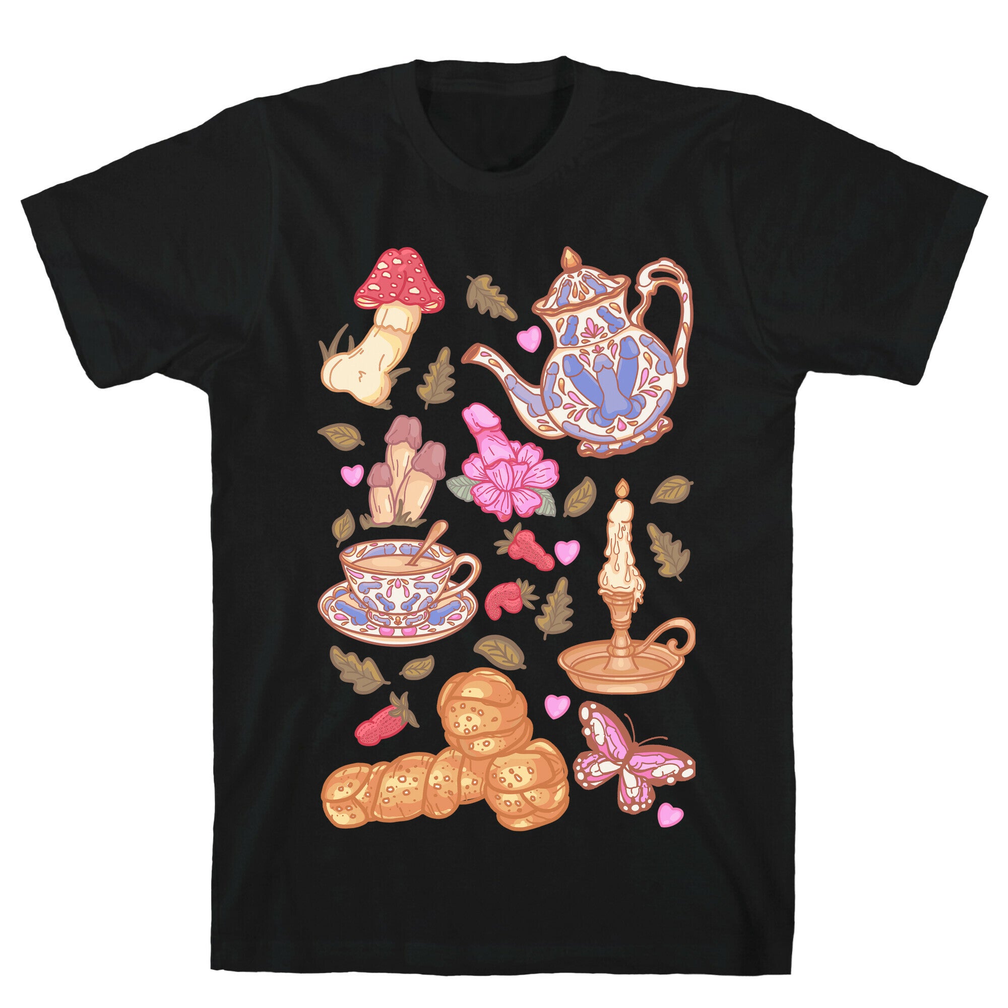 Cottagecore Peens Pattern T-Shirt